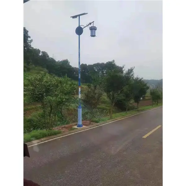 景区复古6M名族特色中国结灯太阳能路灯 中国风LED照明灯农村道路