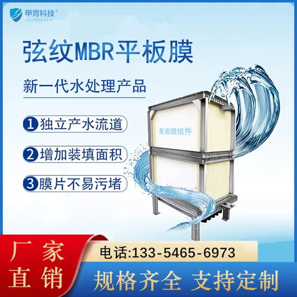 进口海森MBR膜浸没式污水处理设备 超滤膜生物反应器 平板膜