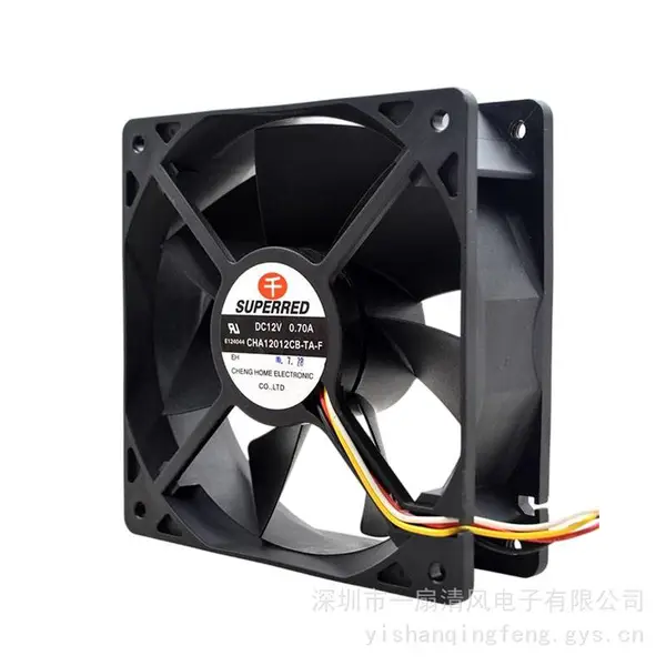 全新 千红 CHA12012CB-TA-F 12V 0.70A 12038 12厘米 4线散热风扇