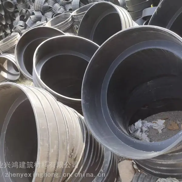 陕 西渭 南蒲 城三通检查井 HDPE黑色波纹管 塑料井排水管 接口配件厂家批发