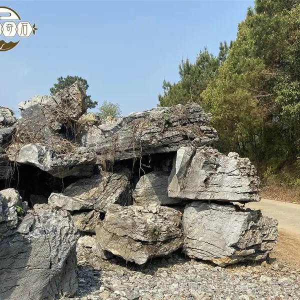英石自然石假山景观制作 英石庭院假山装饰设计石
