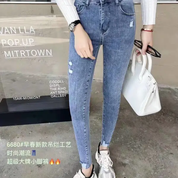 广州服装进货有哪几个市场韩版牛仔裤广东广州市增城市工厂尾货