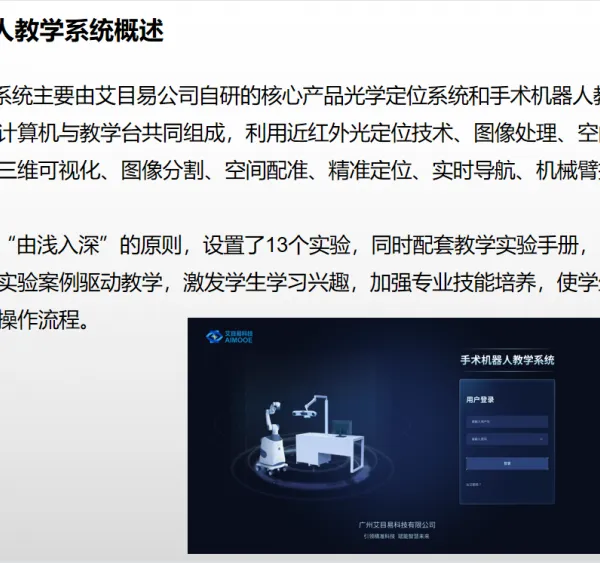 杰出技术***者：手术机器人教学系统的模型演练与认知课程