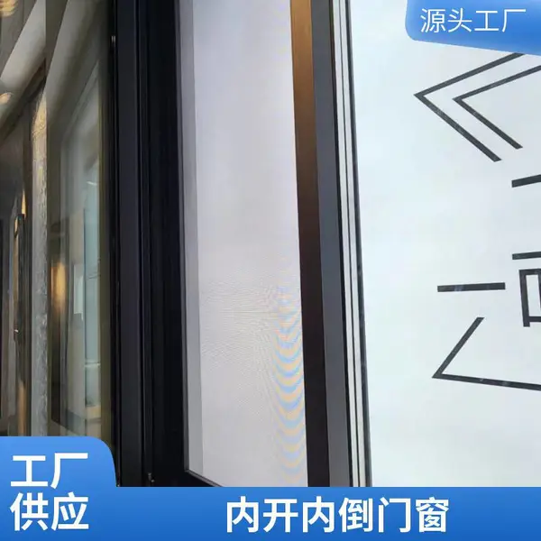 意美达牌窗纱一体内开内倒系统门 保温节能窗 防蚊防护钢网
