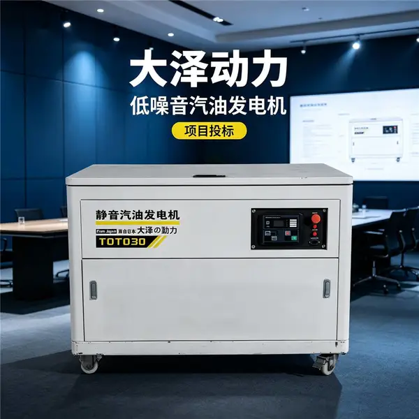 25kw汽油发电机大泽动力干接点启动机房备用