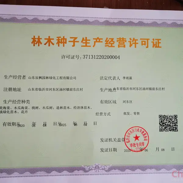 林木种子经营许可证