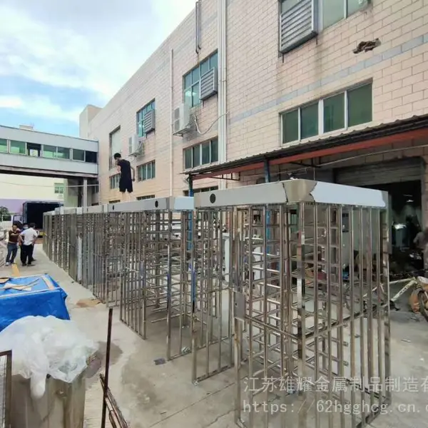 智能三辊闸人行通道闸门禁系统工地人脸识别外接LED屏闸机