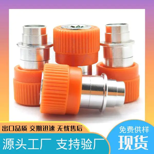 彩色手拧螺钉M3M4M5M6电脑机箱机柜塑胶头直纹不脱出滚花手拧螺丝