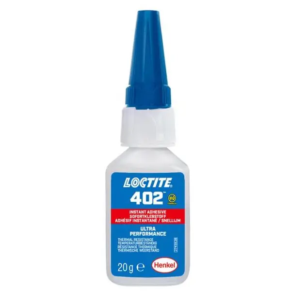 汉高乐泰LOCTITE 402 透明耐高温 瞬干胶粘剂 20G