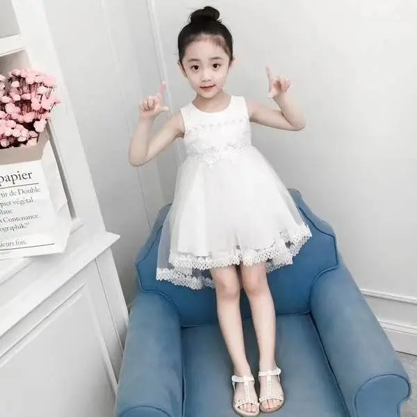 吉林白山折扣货源新款公主裙装批发 女孩童装连衣裙夏装一手衣服大甩卖