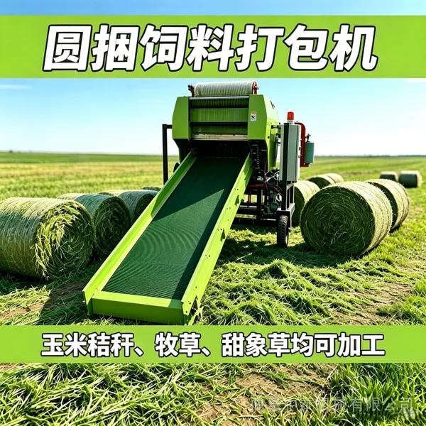 中泰机械全自动秸秆打捆包膜机 薄膜裹膜包发酵效果好