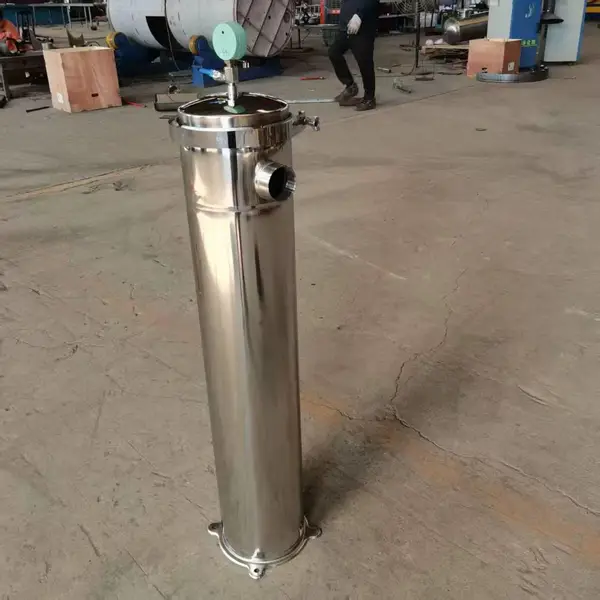法兰式精密保安过滤器 电厂冷凝水过滤 工业水处理精密保安过滤设备