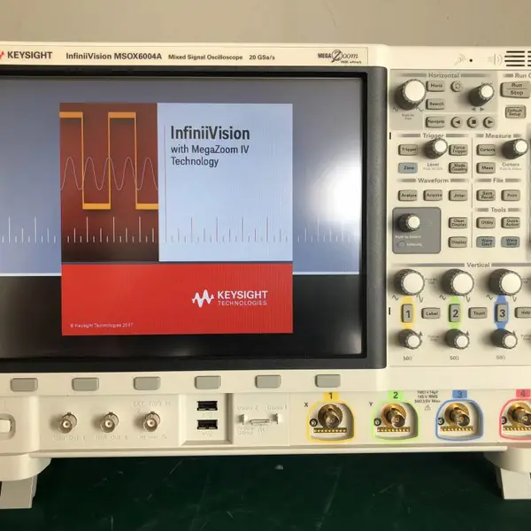 是德 MSOX6004A 混合信号示波器:1 GHz 至 6 GHz,4 个模拟通道和 16 个数字通道
