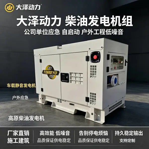 洋马动力6千瓦柴油发电机野外巡检