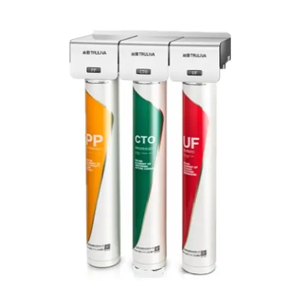 沁园商用净水器QS-U3-BK300-20三头净水机 沁园净水器