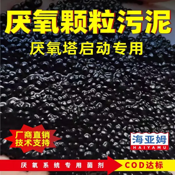 厌氧颗粒污泥菌种厌氧塔启动培菌污水处理养殖屠宰废水用于高浓度cod厌氧系统