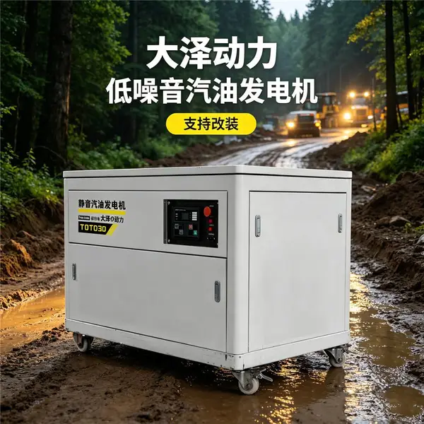 25kw汽油发电机低噪音支持定制供电基站