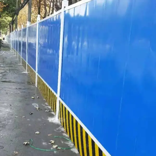 供应彩钢板施工围挡 建筑工地防护围栏 围墙防护栏