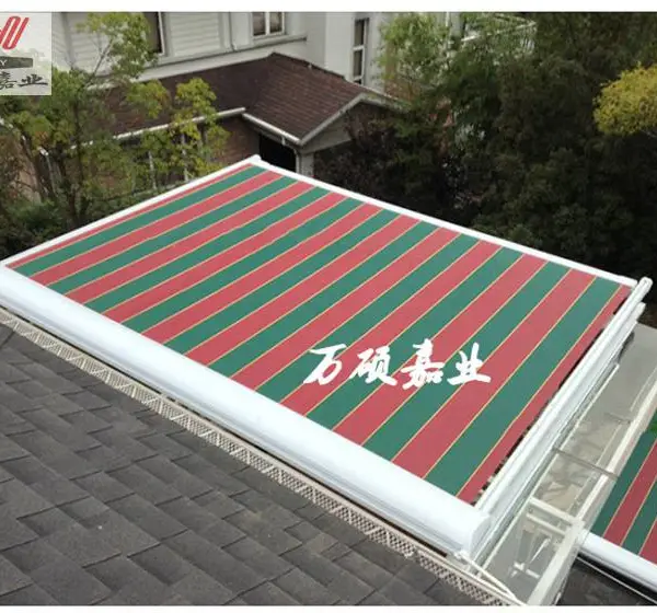 涿州制作定做户外天幕式遮阳蓬/电动天幕蓬/阳光房隔热遮阳天幕
