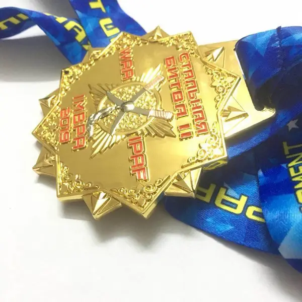 定制金银铜牌奖牌, 双色电镀金属奖牌, 企业周年庆礼品