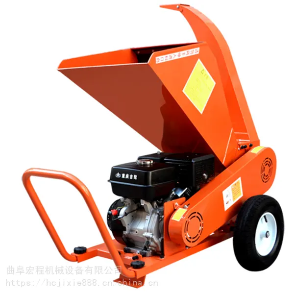 推车式汽油碎枝机 果园树枝粉碎机 双出料口枝条破碎机