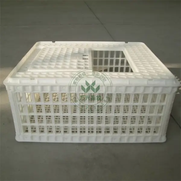 供应万兴畜牧塑料鸡笼 大鸡运输笼 鹅用运输笼