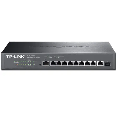 TP-LINK TL-SL3210PE 8口PoE交换机网管型VLAN链路冗余供电器模块