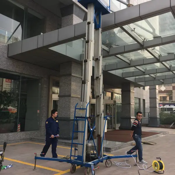 SJYL铝合金升降机家用电动升降平台小型升降台液压移动式升降车登高车