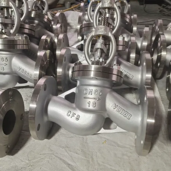 J41W-16P不锈钢法兰截止阀 CF8手动工业管道截断阀
