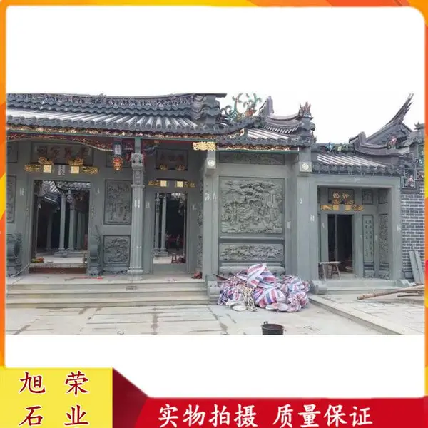 祠堂浮雕壁画 门墙刻字浮雕图案 古建筑外墙浮雕装饰设计
