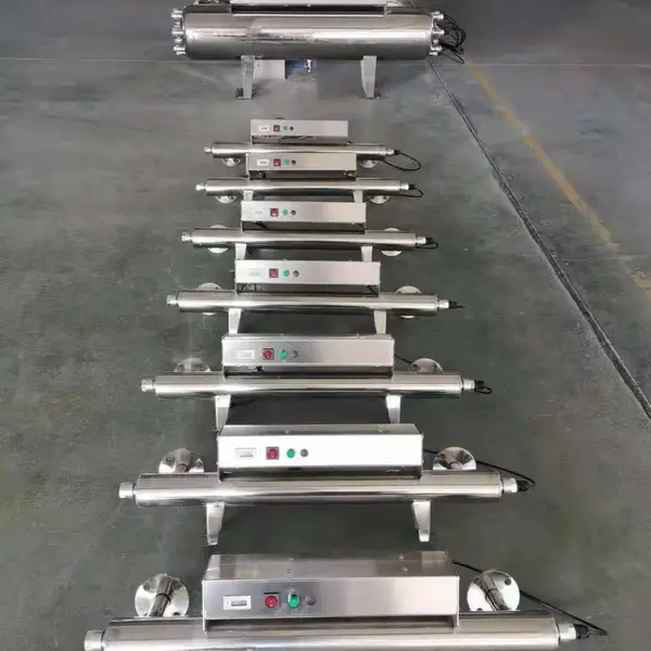 RZ-UV2-LS100管道式紫外线杀菌锅,封头焊接更耐压,杀菌率***