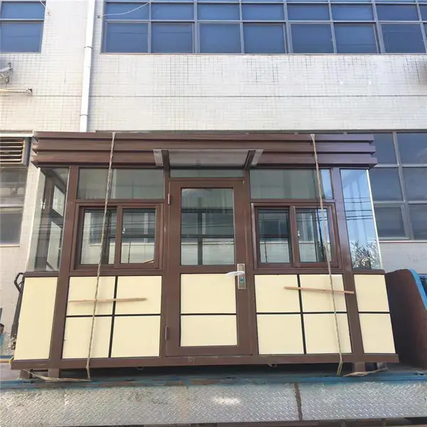 祥安通户外移动金属雕花板轻钢龙骨岗亭别墅保安亭活动板房