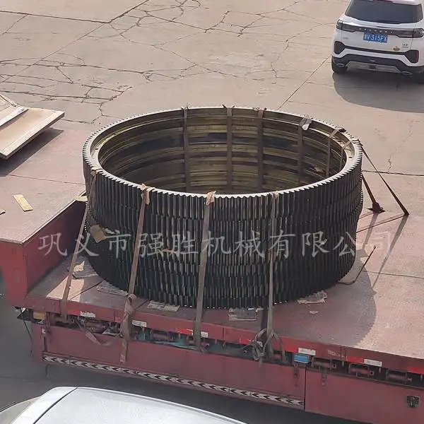 烘干机配件生产制造商 长期定制多种型号大齿轮光圈托辊等配件