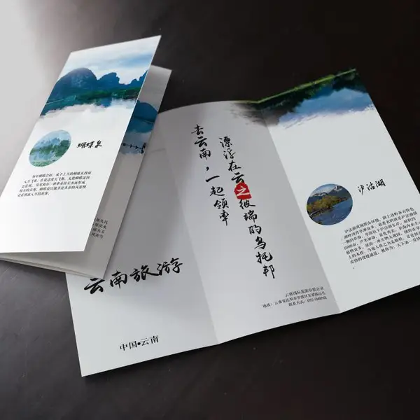 企业画册宣传折页印刷 三折页DM单页彩页说明书定制 支持多种纸张