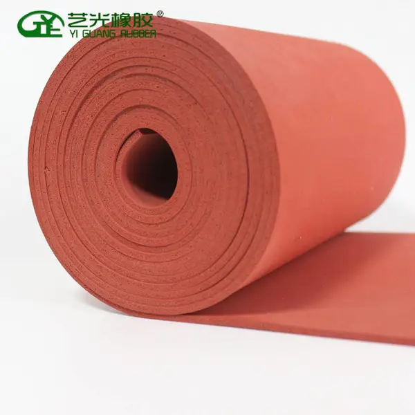 【质优价廉】耐高温烫画机专用红色 无缝 硅胶发泡卷材1~20mm