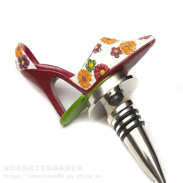 新款高跟鞋红酒塞 ***金属红酒塞 礼品红洒塞定制