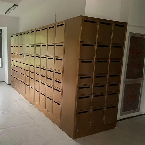 城央花园邮政信包柜不锈钢材质爱伦堡品牌智能信包箱升级版