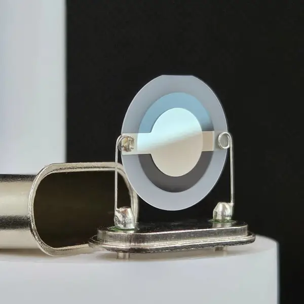 6MHz 石英晶体微天平芯片 QCM 传感器,电化学实验用石英晶振片