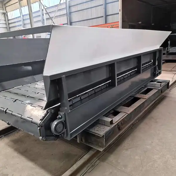 破碎线重型链板输送机 砂石定量喂料机 煤矿用传送带