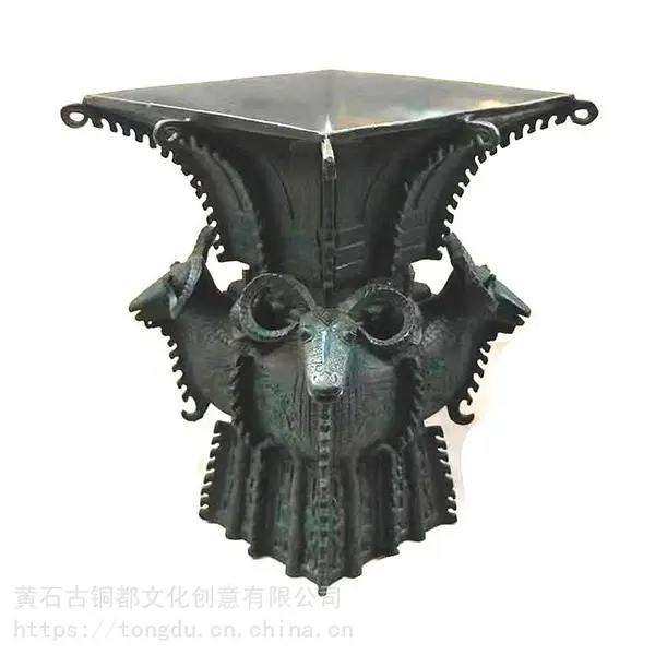 古铜都 湖北礼品 大冶仿古青铜器摆件 黄石旅游商品 武汉商务礼品 城市礼品 铜雕塑 四羊方尊