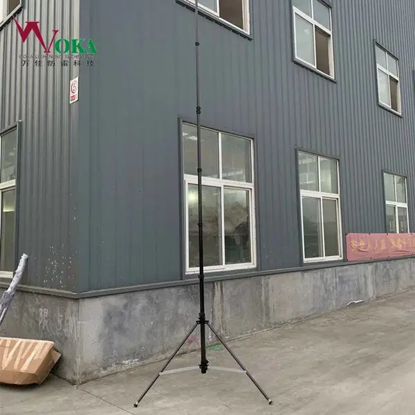 自重8kg手动升降杆 抽拉式碳纤维伸缩杆 背包包装便携式避雷针