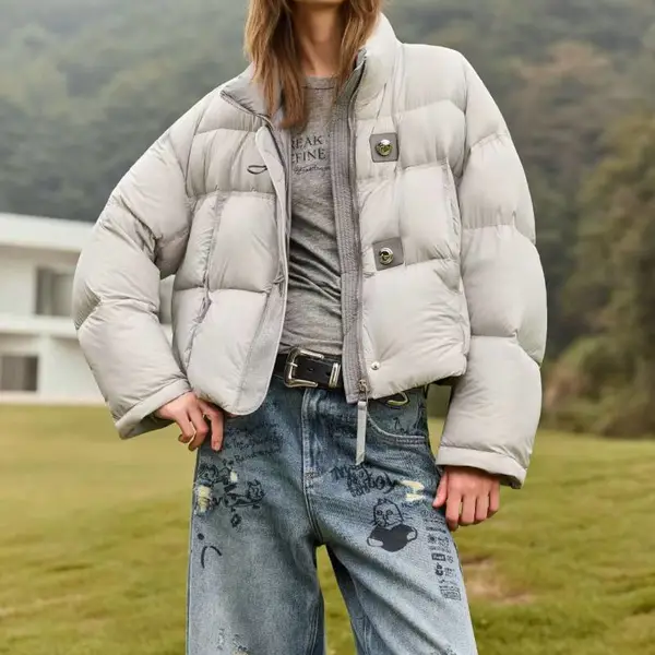 品牌尾货澜卡NAKOO撤柜库存工厂货源羽绒服女装批发供应