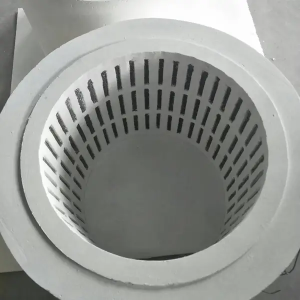 销售真空成型品 硅酸铝异形 加工定订质高温 管式炉膛 陶瓷纤维套管 管道隔热保温材料