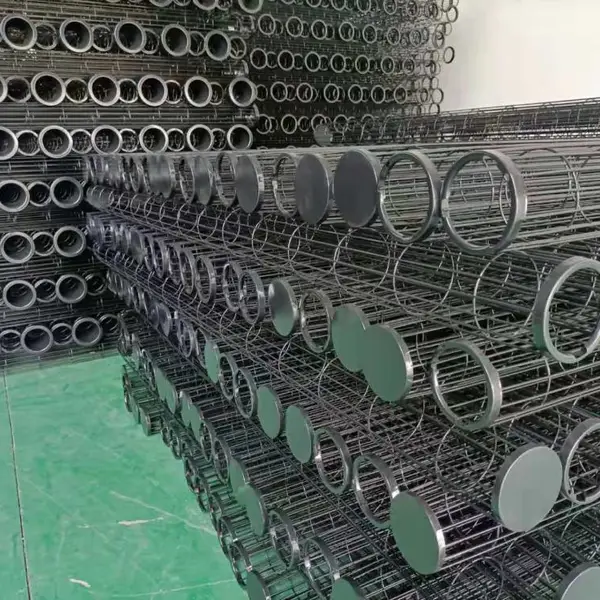 【鑫泉环保材料】福建电厂除尘用有机硅袋笼 龙骨防腐蚀 按需定制