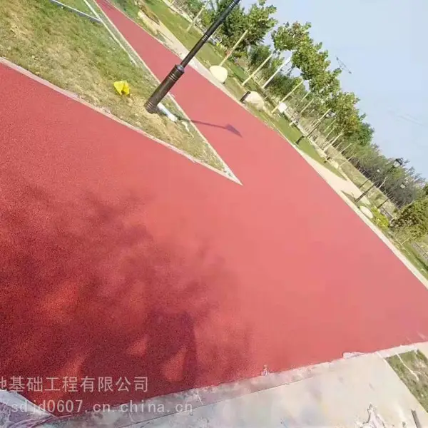 潍坊市透水沥青混凝土寿光彩色水泥压花地坪