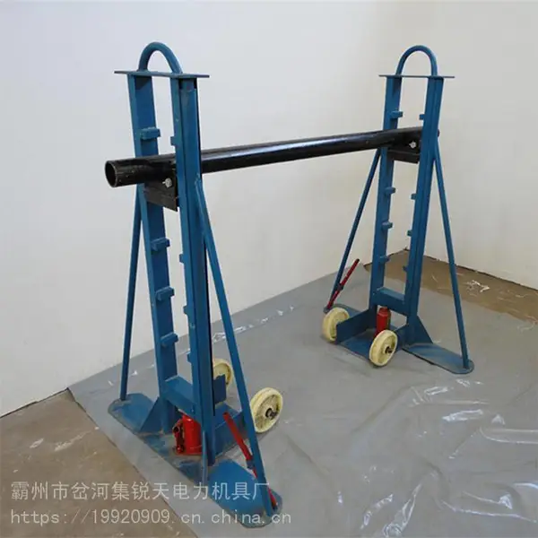 贵州省 8吨加固型液压放线支架 卧式放线架多孔式放线架 电力液压多孔放线架 锐天直销