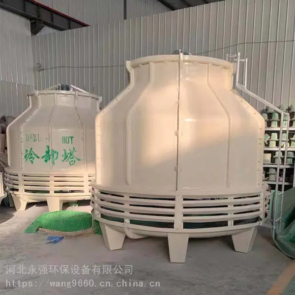 永强 节能型凉水塔 保定注塑机冷水塔 50吨圆形逆流降温塔