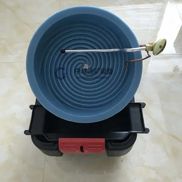 转盘洗金机 涡轮小型淘金机 小型选矿淘金设备 半逆流槽重介质设备