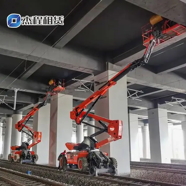深圳路轨两用高空车出租16米轨道高空车租赁地铁高铁轨道高空车出租