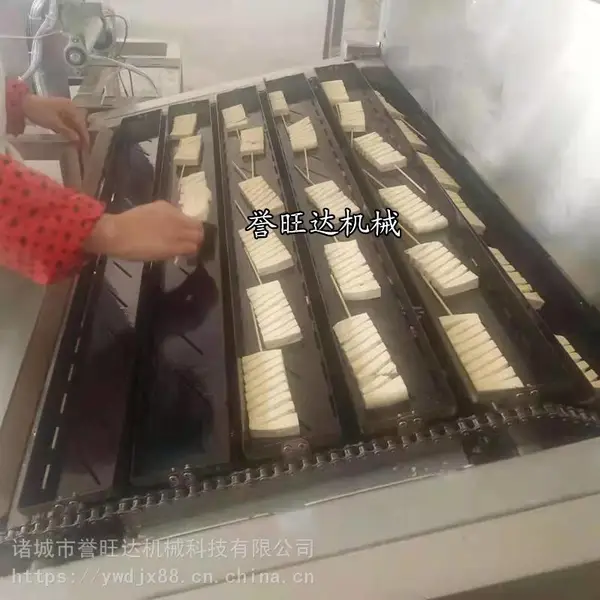 兰花干油炸线 自动油炸腐竹设备